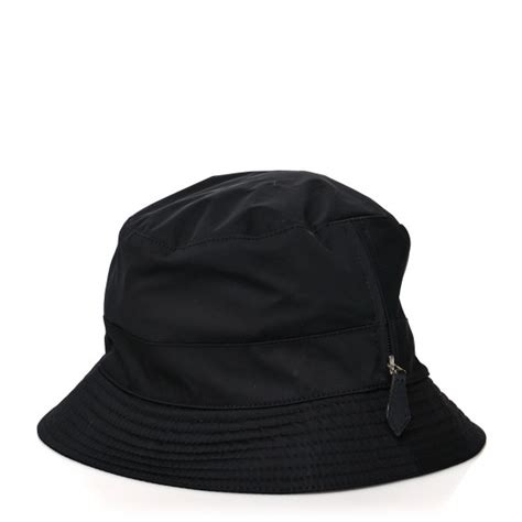 HERMES Polyester Nylon Motsch Bucket Hat 58 .